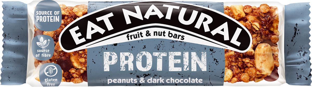 Eat Natural - barrita proteica con cacahuetes y chocolate negro, 40g