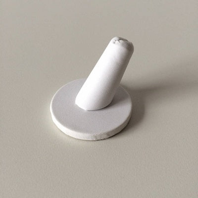 Klika - Porta anillos blanco altura 3,5 cm x diámetro 4 cm 14 piezas