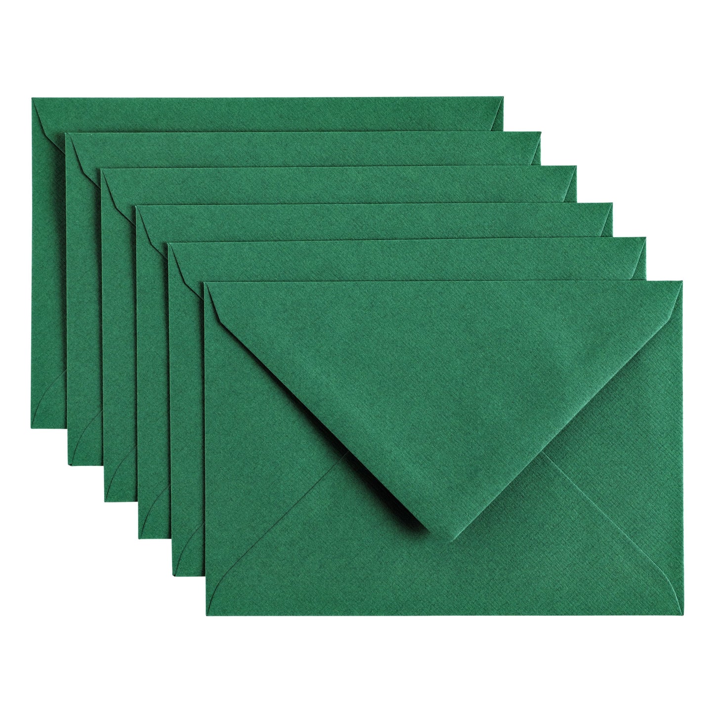 Papicolor - Briefumschlag C6 114x162mm kieferngrün, Packung mit 6 Stück
