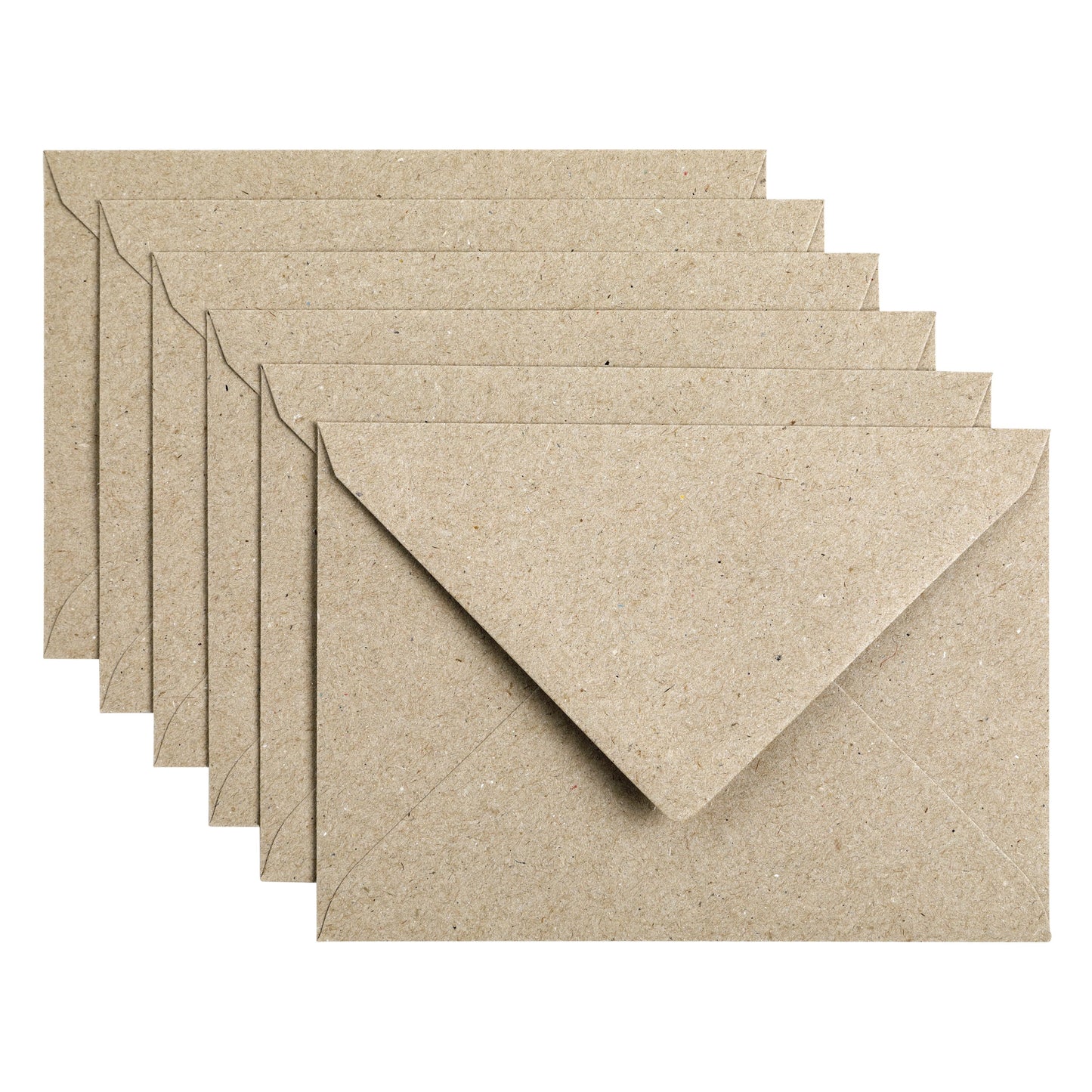 Papicolor - Enveloppe C6 114x162mm kraft gris pack de 6 pièces