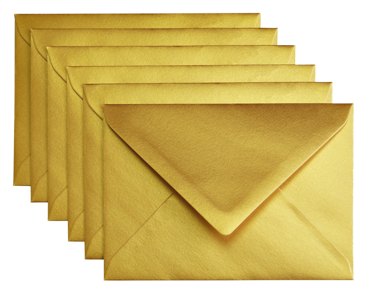 Papicolor - Envelope C6 114x162mm metallic gold pack of 6 pieces