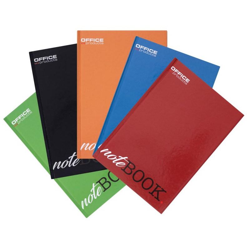OFFICE products - schrift met harde kaft, A4, 96 blad, met kantlijn, gelijnd