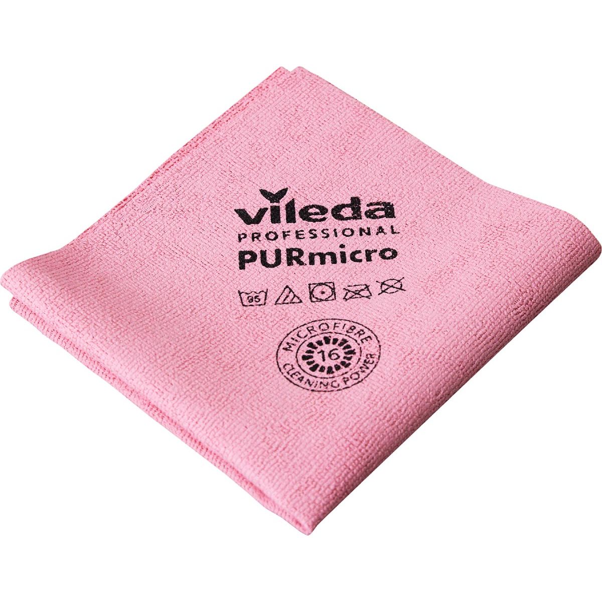 Vileda - paño de microfibra Purmicro Active, paquete de 5, rojo