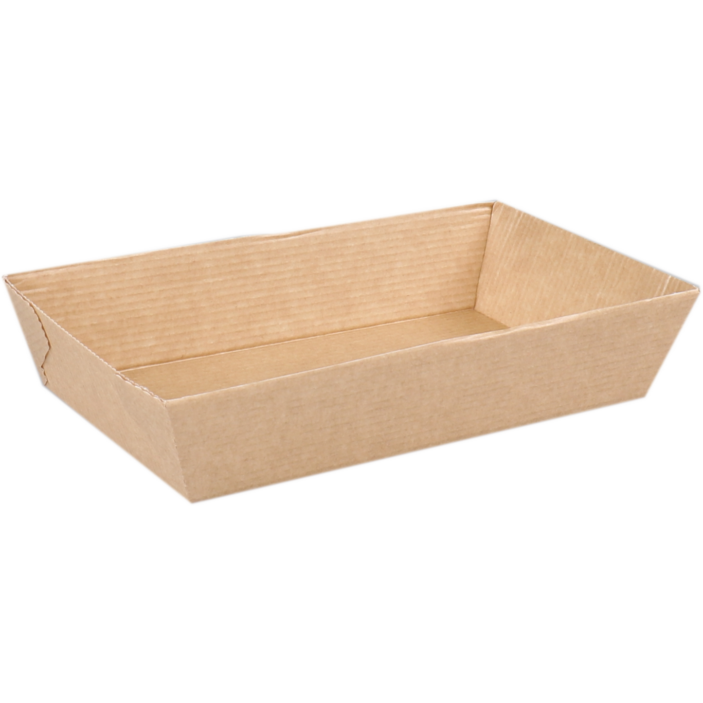 Depa - Bak | Ersatzpapier | A14 | Golfpapieren snacklijn | snackbak | 157x88x35mm | bruin | 400 stuks