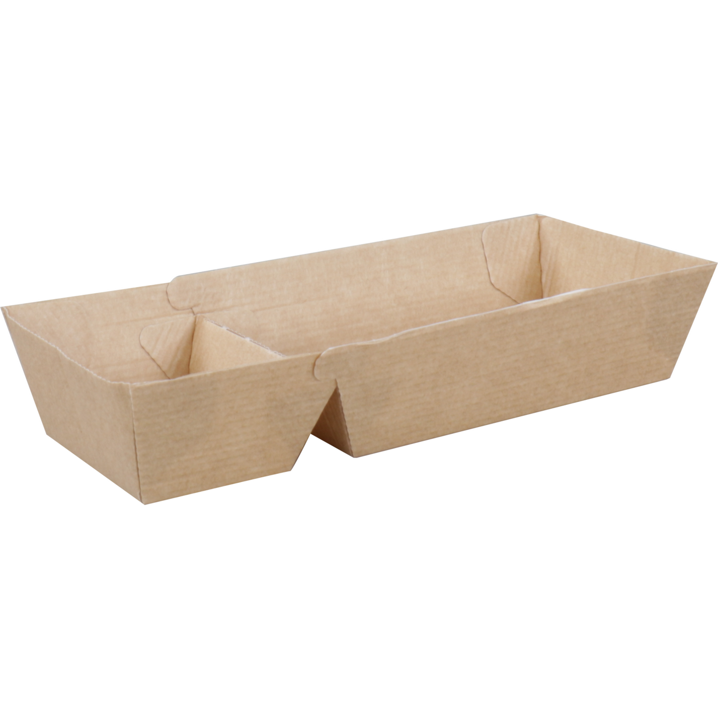 Depa - Bak | Ersatzpapier | A22 | Golfpapieren snacklijn | snackbak | 181x63x38mm | bruin | 400 stuks