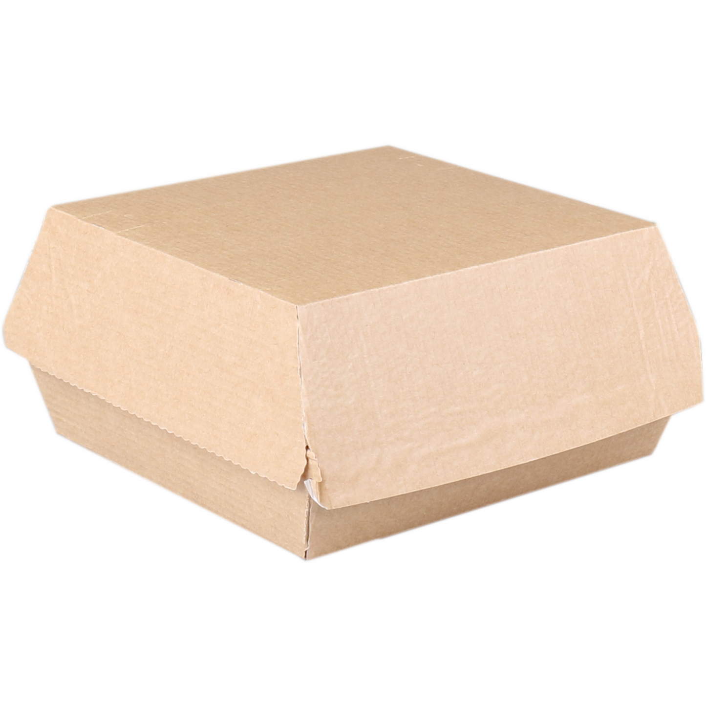 Depa - Bak | Ersatzpapier | Golfpapieren snacklijn | hamburgerbox | 115x115x65mm | bruin | 300 stuks
