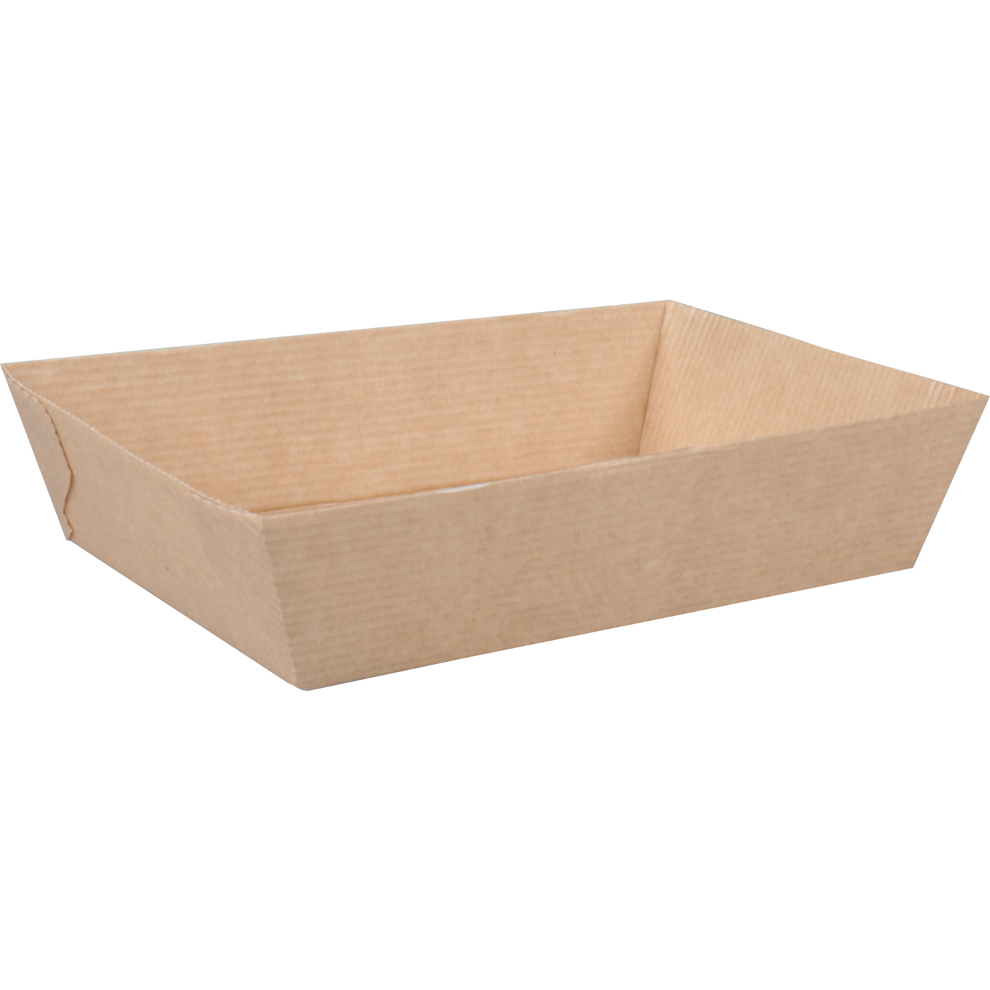 Depa - Bak | Ersatzpapier | A50 | Golfpapieren snacklijn | snackbak | 156x104x40mm | bruin | 400 stuks