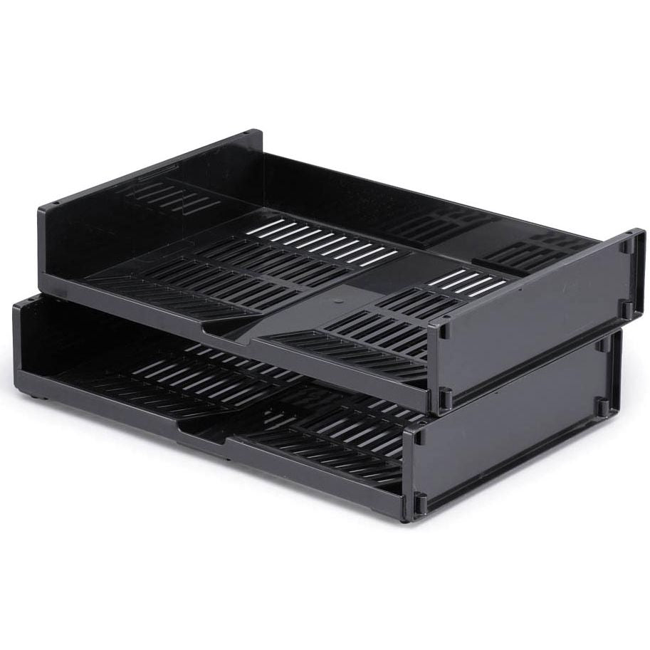 Durevole: vassoio per lettere adatto per A4 nero