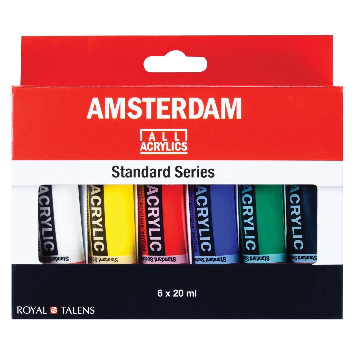 Talens Amsterdam - Amsterdam acrylverf tube van 20 ml, etui van 6 tubes