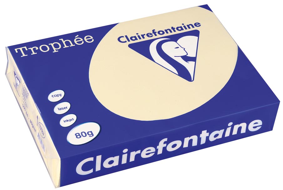 Clairefontaine - Papel de color Trophée, A4, 80 g, 500 hojas, gemas