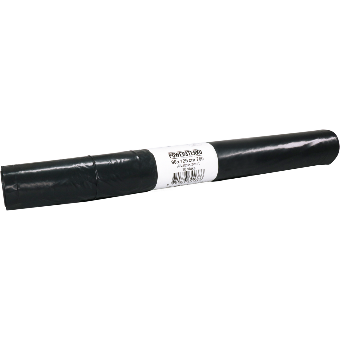 PowerSterko - Afvalzak | Gerecycled LDPE | 90x125cm | T60 | zwart | 100 stuks