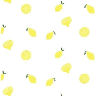 Klika - Papel de regalo Papel de regalo Preciosos limones sobre blanco 50 cm