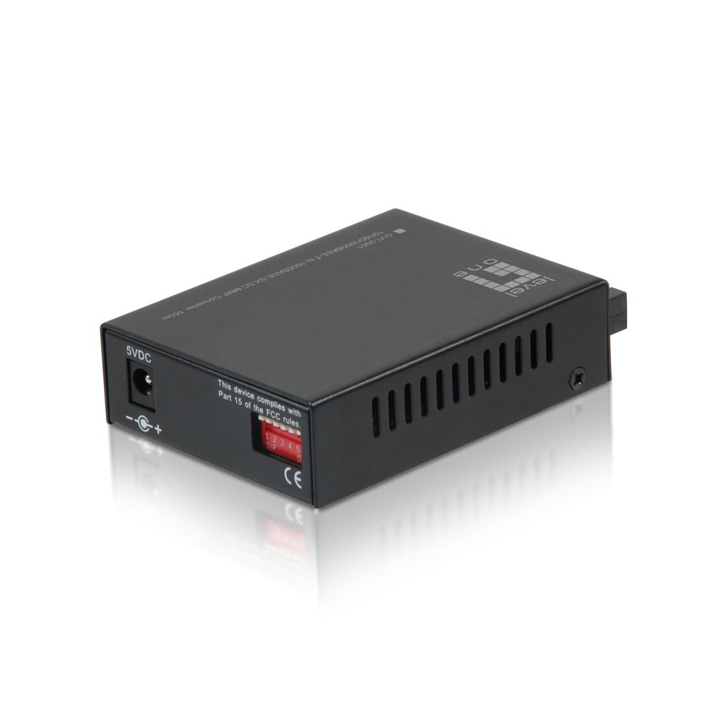 LEVEL ONE - LevelOne GVT-2001 netwerk media converter 1000 Mbit/s 850 nm Multimode Zwart