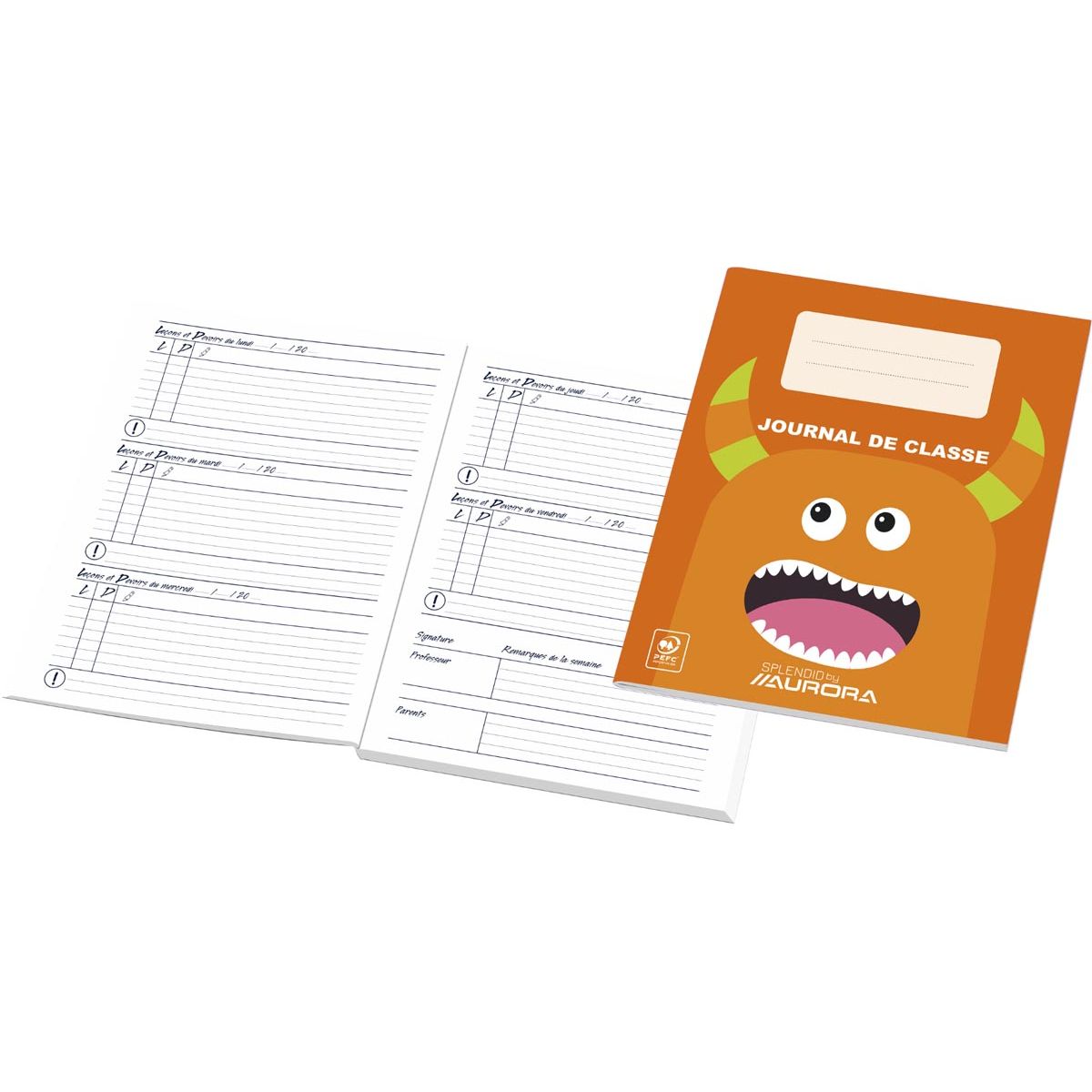 Aurora - schoolagenda Franstalig, eeuwigdurend