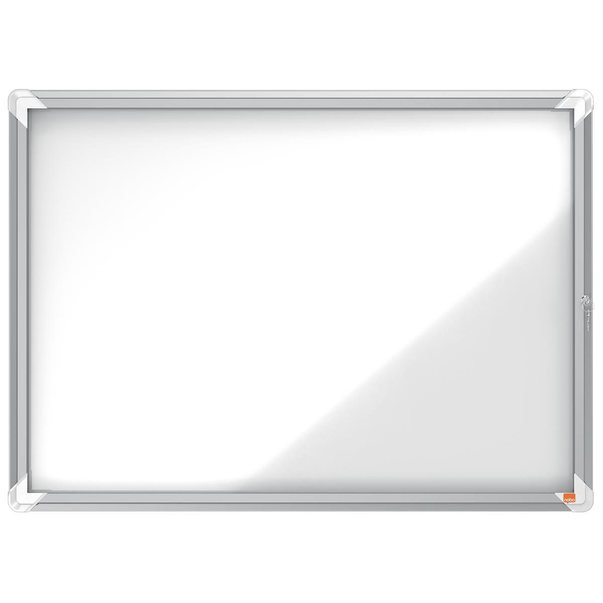 Nobo - Plus binnenvitrine, draaideur met slot, magnetisch, 8 x A4