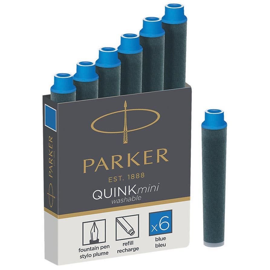 Parker - Cartuccia d'inchiostro quink mini per esprit bl