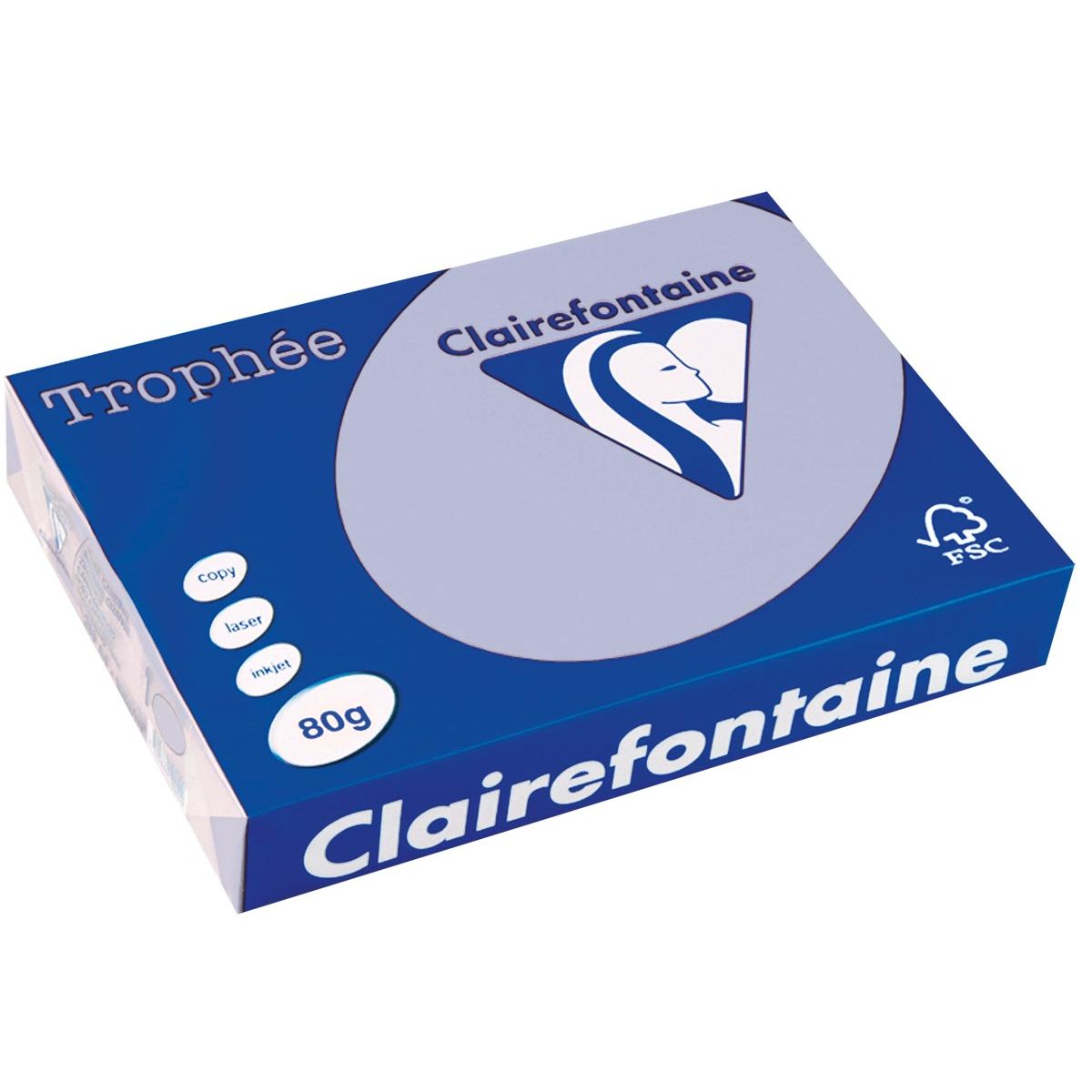 Clairefontaine - Papier couleur Trophée, A4, 80 g, 500 feuilles, lavande