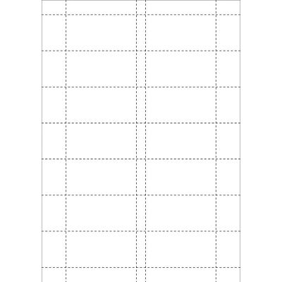 Klika - Kaartjes 74x37mm 14 stuks per vel, 5 vel