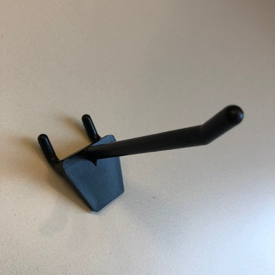 Klika – Bretthaken einzeln 75 mm schwarz Mitte zu Mitte 25 mm