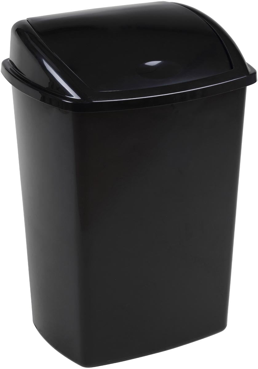 Vepa Bins - Vuilbak met swing deksel 4,45 l, zwart