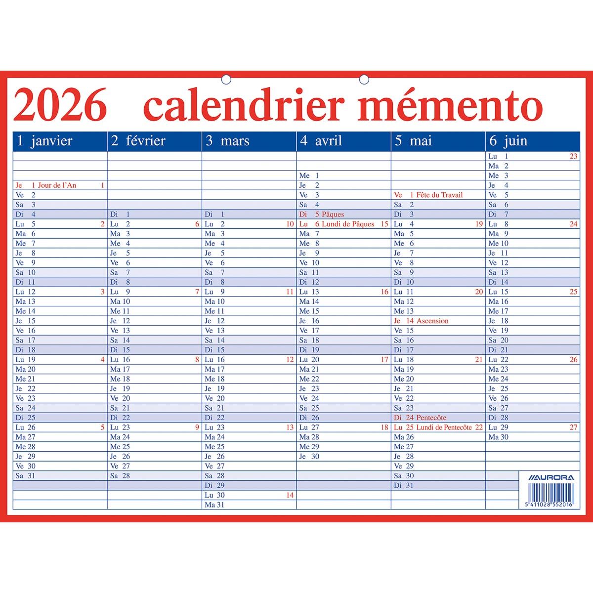 Aurora - Memento 20 Französisch, 2026