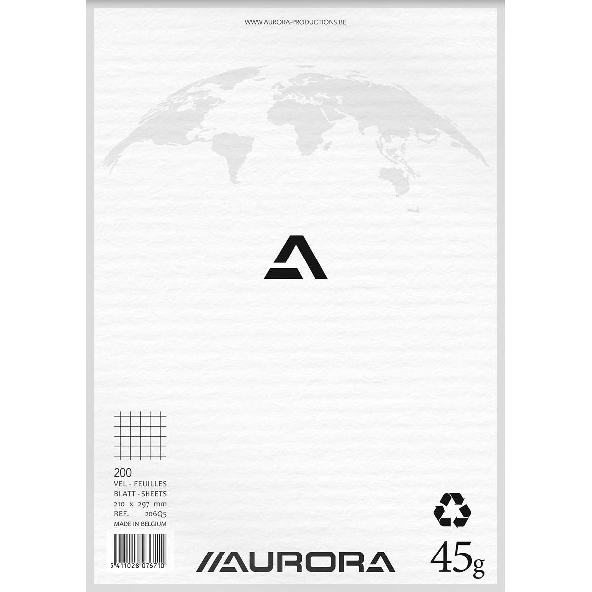 Aurora - Notepad ft A4, squared 5 mm