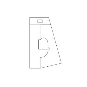 Klika - Rugsteun karton hoogte 140mm