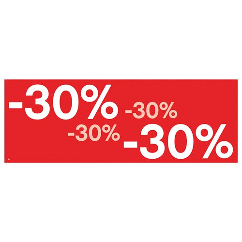 Klika - Raambiljet -30% , afmeting 69x24 cm.