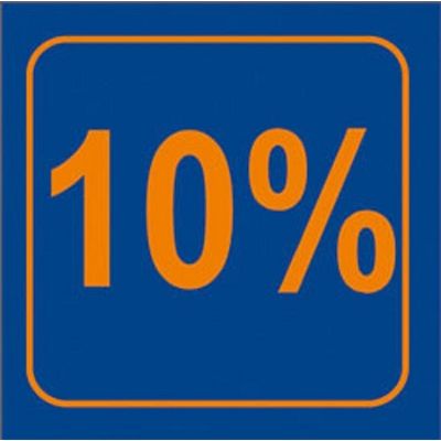 Klika - Raambiljet 10% , afmeting 24x23 cm.