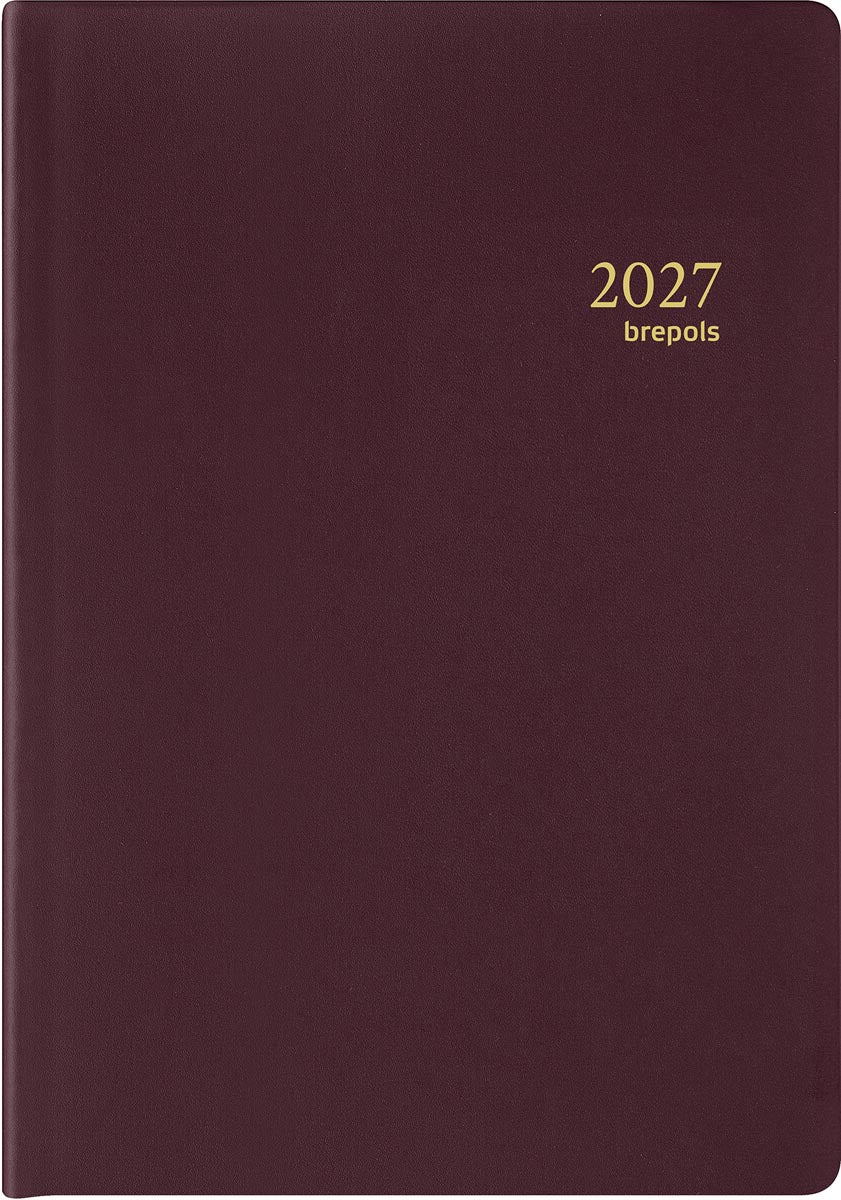 Brepols - agenda Armada Seta 4-talig, bordeaux, 2027