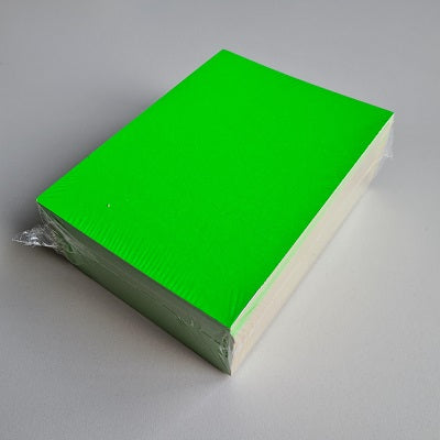 Klika - Carte de prix vierge vert fluo 12x16cm100