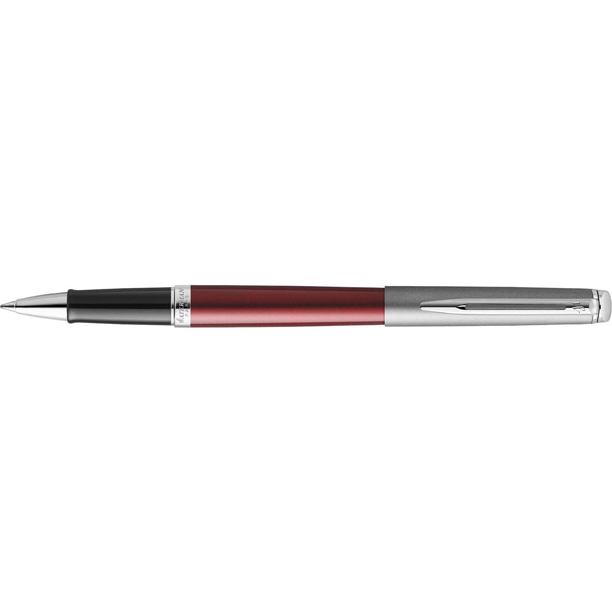 Waterman - Hémisphère Roller coloré pointe fine, en coffret cadeau, Rouge mat CT
