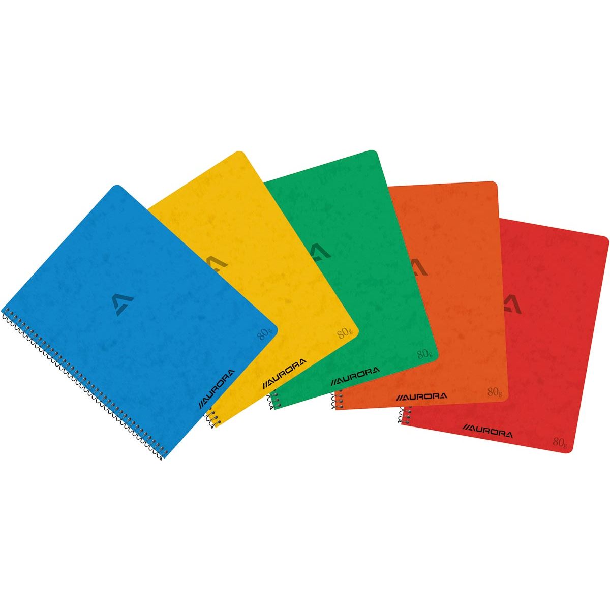 Aurora - Writing 80 spiral notebook, ft 21 x 16.5 cm, 120 pages, commercial checkered