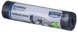 DONAU PROFESSIONAL - vuilniszak, 31 micron, ft 69 x 62 cm, 60 liter, zwart, pak van 10 stuks
