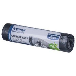 DONAU PROFESSIONAL - vuilniszak, 31 micron, ft 69 x 62 cm, 60 liter, zwart, pak van 10 stuks