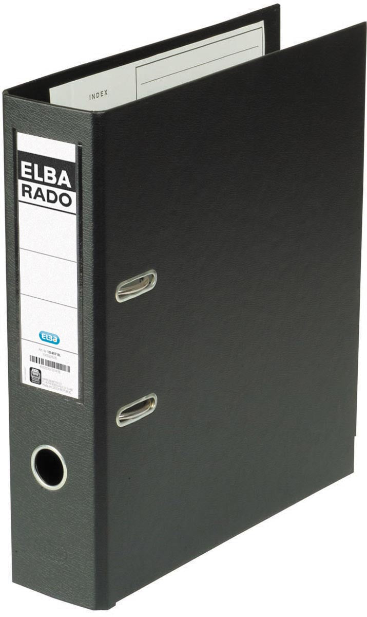 Elba - Rado Plast Ordner, schwarz, Rücken 8 cm
