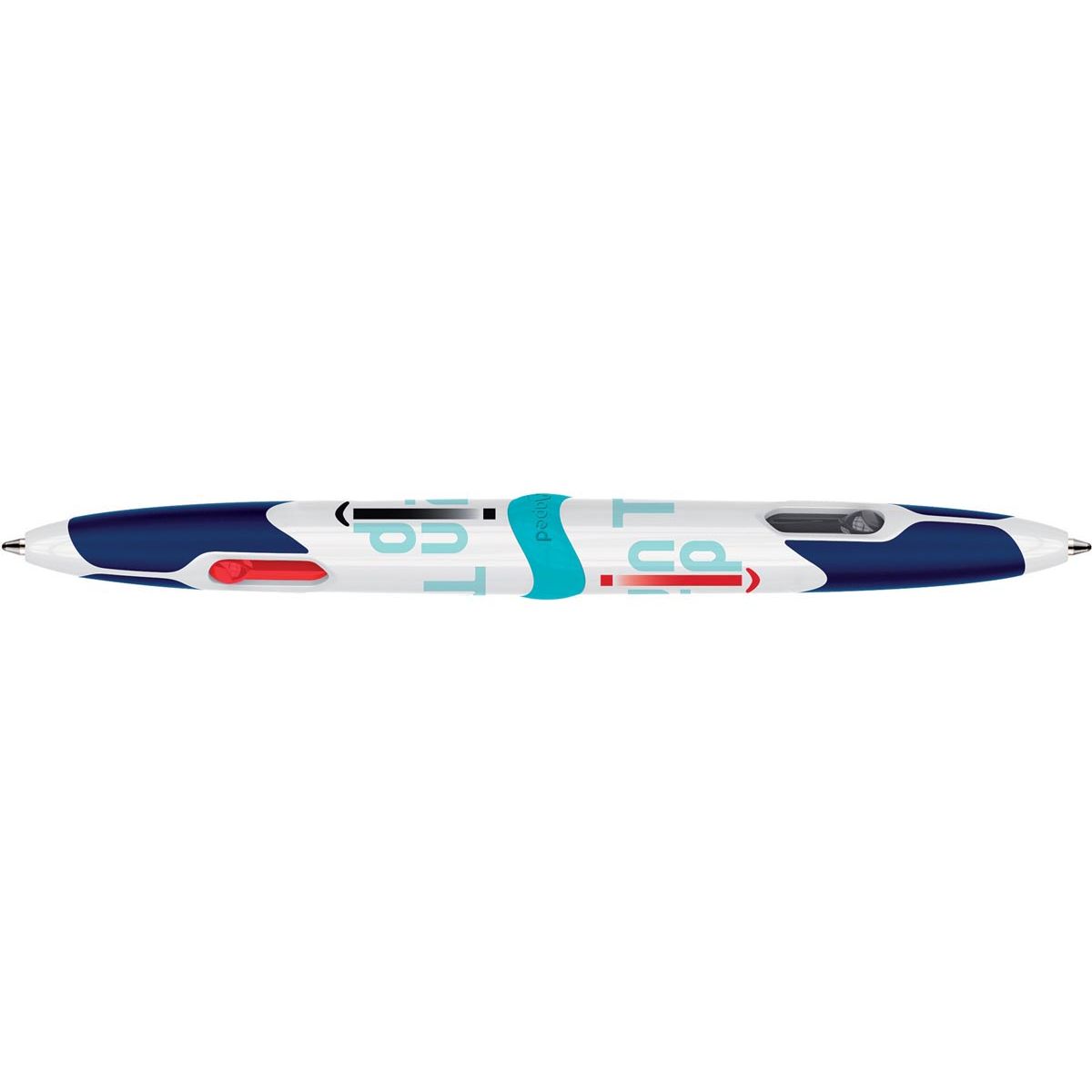 Maped - Twin Tip 4-kleurenbalpen, medium, klassieke inktkleuren