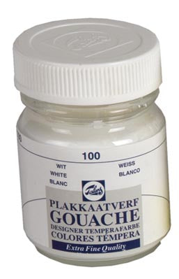 Talens - plakkaatvef Extra Fijn flacon van 50 ml, wit