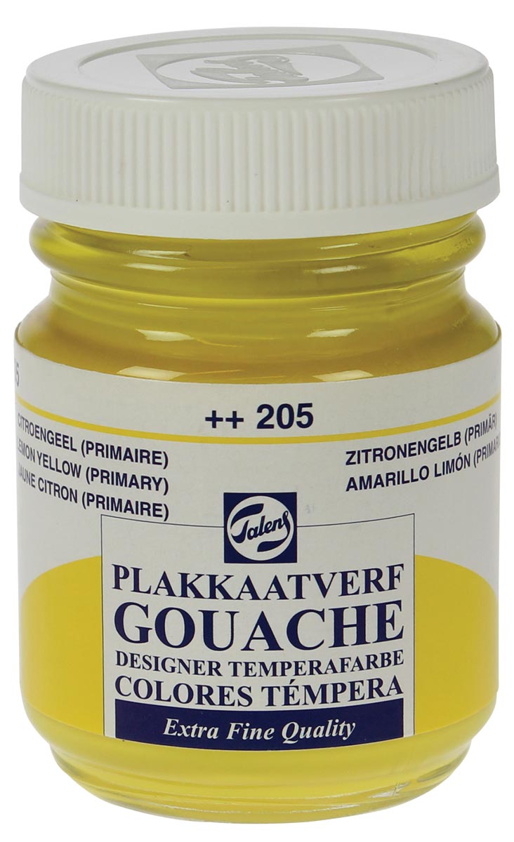 Talens - Plaque Vef Extra Fine Flacone da 50 ml, giallo limone