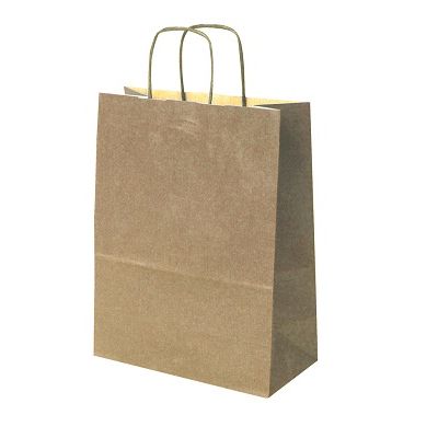 Klika - Carrier bag paper brown dimensions 32x12x41cm 5 pieces