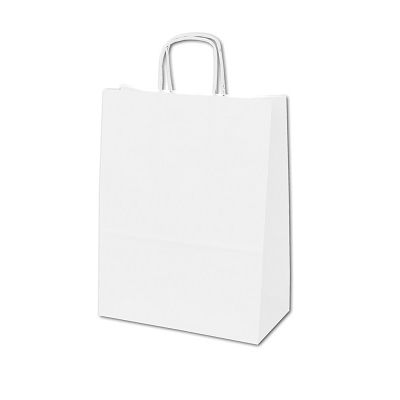 Klika - Draagtas papier wit afm 32x12x41cm