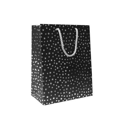 Klika - Draagtas papier ster afm 19x10x23cm