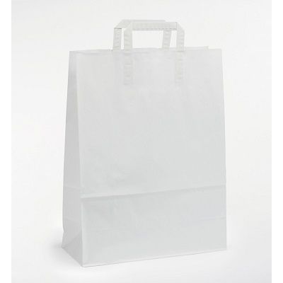 Klika - Draagtassen wit kraft 22/10x28cm 250st