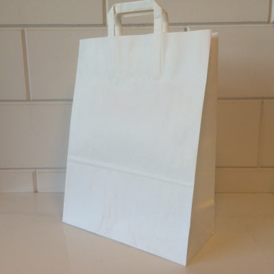 Klika - Draagtassen wit kraft 45/17x48cm 150st 2 stuks