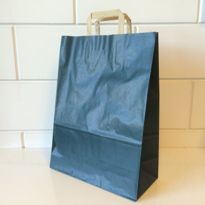Klika - Borse da trasporto blu kraft 32/15x43cm 250 pezzi 2 pezzi