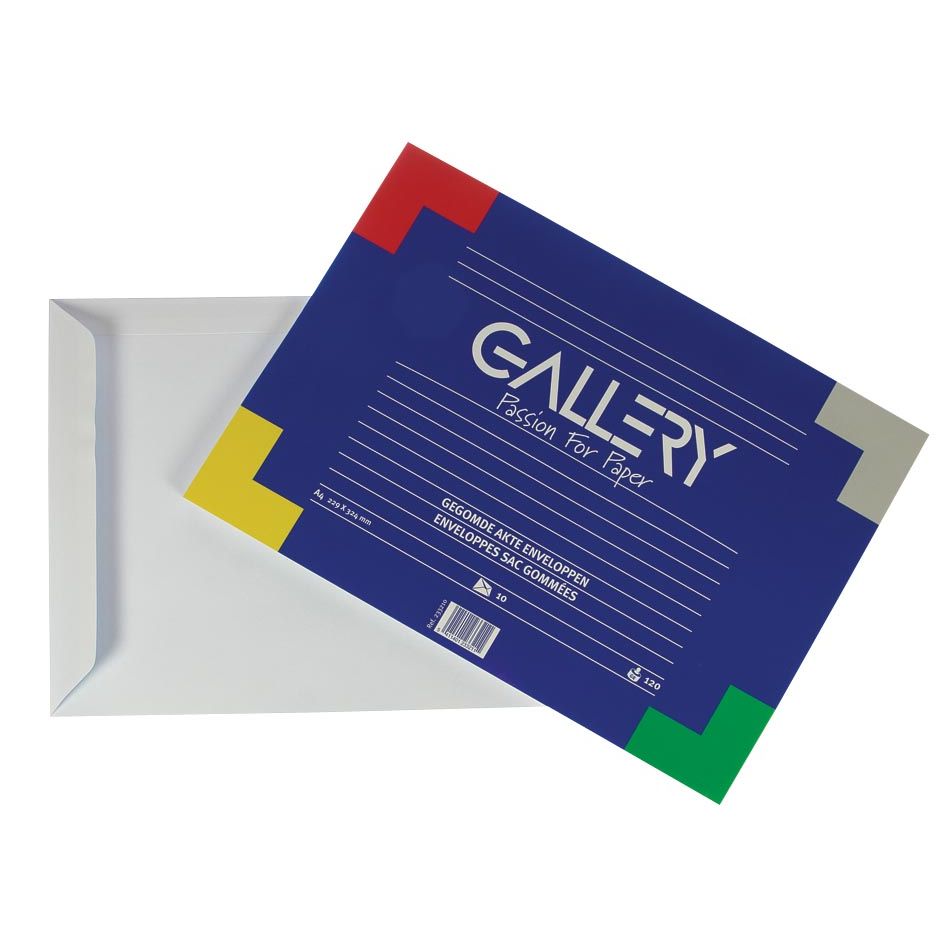 Gallery - envelopes ft 229 x 324 mm, gummed, blue inside, pack of 10