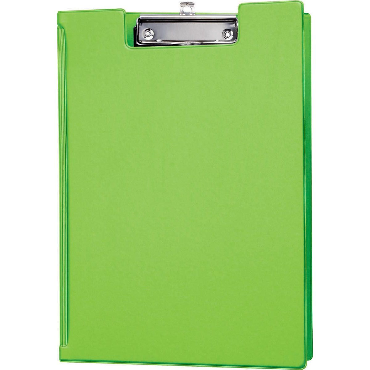 Maul - Clipboard folder A4 portrait with pen loop PVC neon green