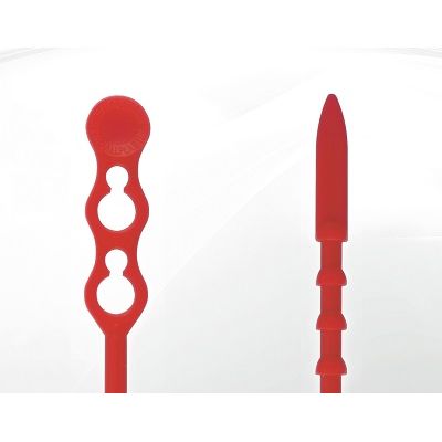 Klika - Chiusura a cravatta richiudibile 240 mm rossa