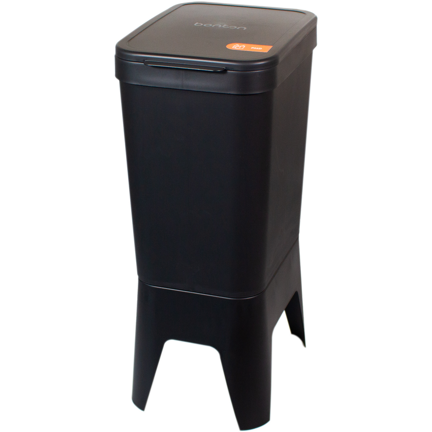 Bonton Circubin - | Afvalbak | Dichte deksel | gerecycled PP | 40l | 76x30x41cm | zwart | 1 stuks