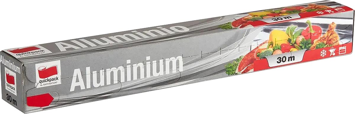 Quickpack - aluminiumfolie, ft 30 cm x 30 m